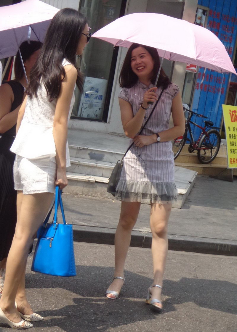 武汉的步行街见到的美女
