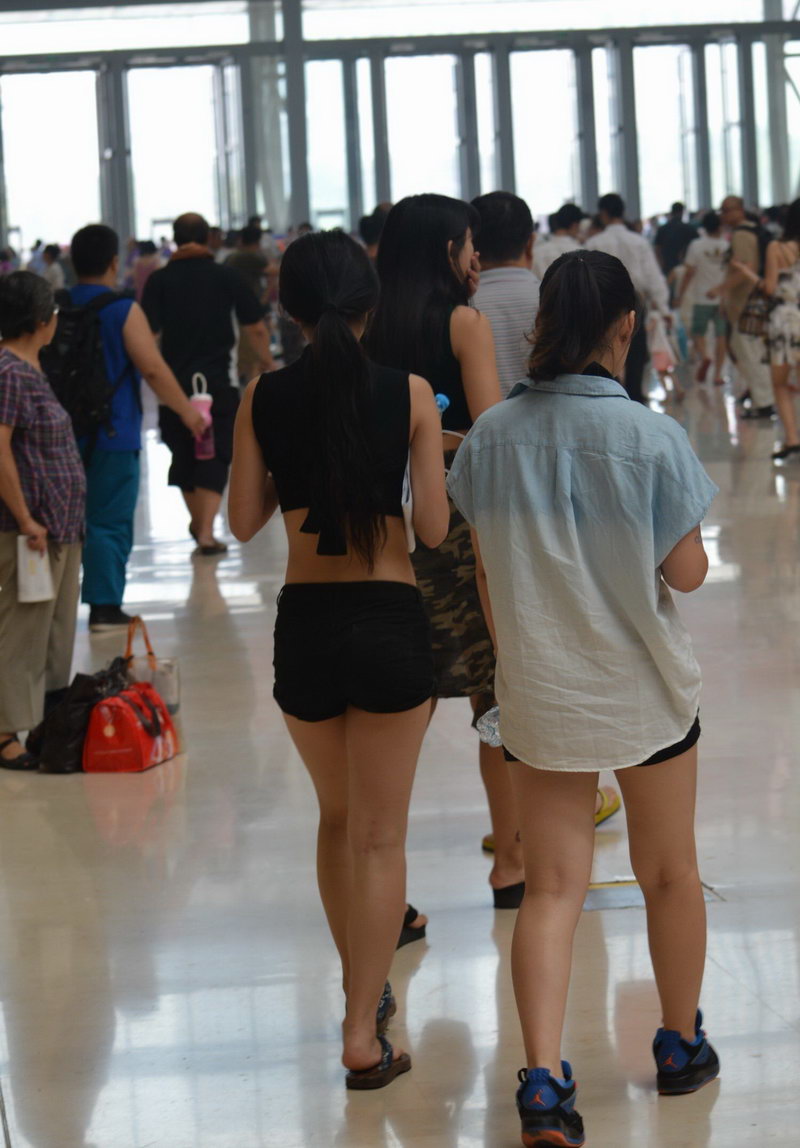 会展中心见到的美女