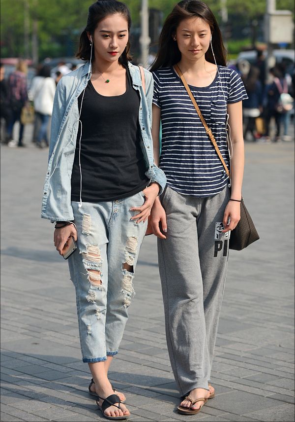 时尚的北京美女们
