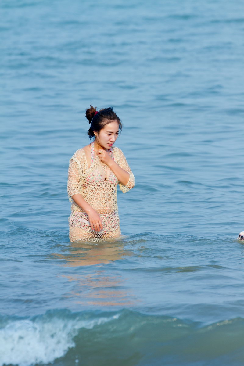 旅游的时候见到的美女姐姐