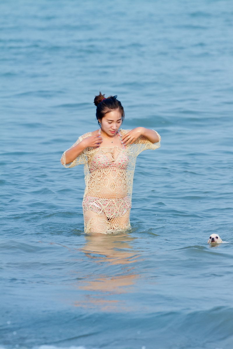 旅游的时候见到的美女姐姐