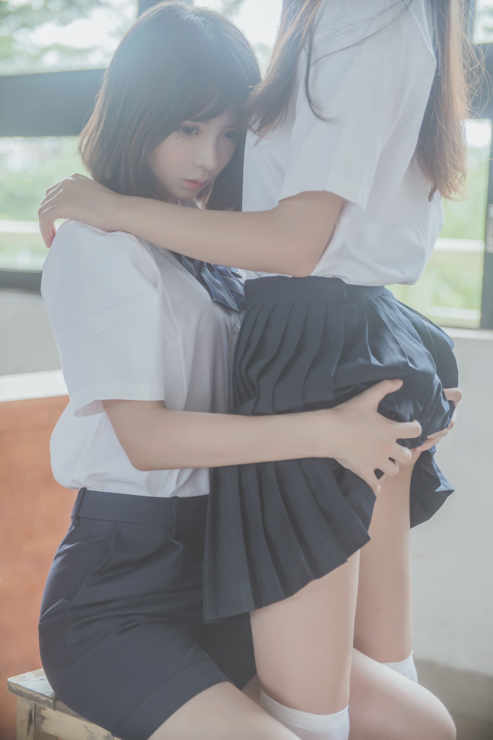 桜桃喵-JK百合