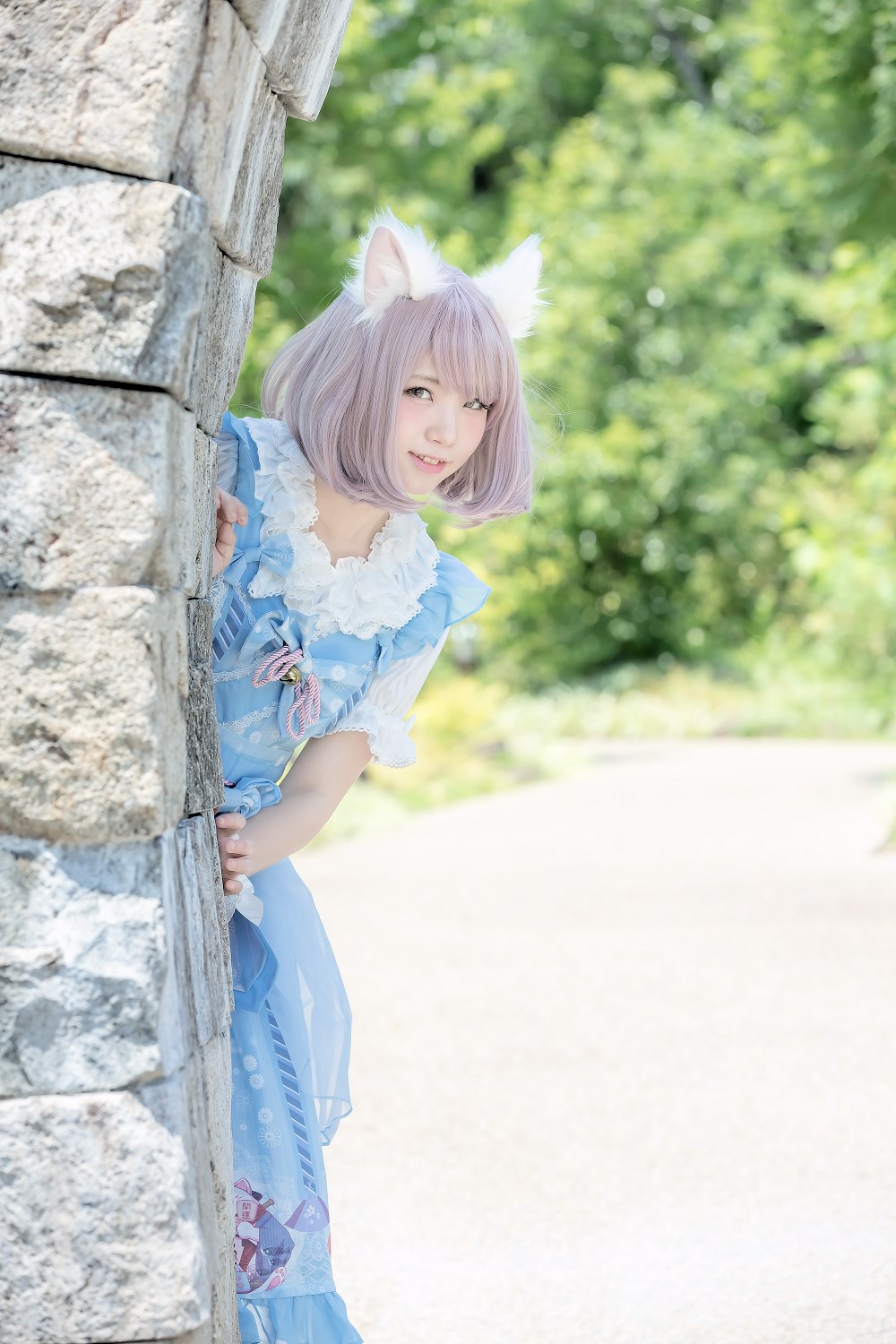 粉蓝猫咪coser