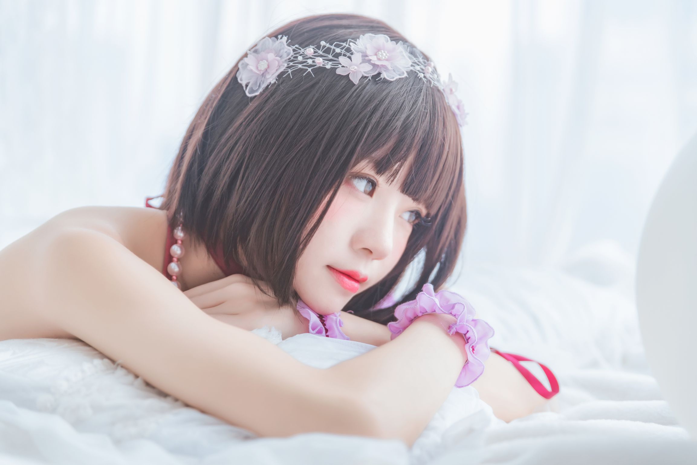 桜桃喵-紫色小睡裙